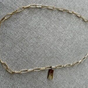 BIAGI classic designer paper clip link necklace